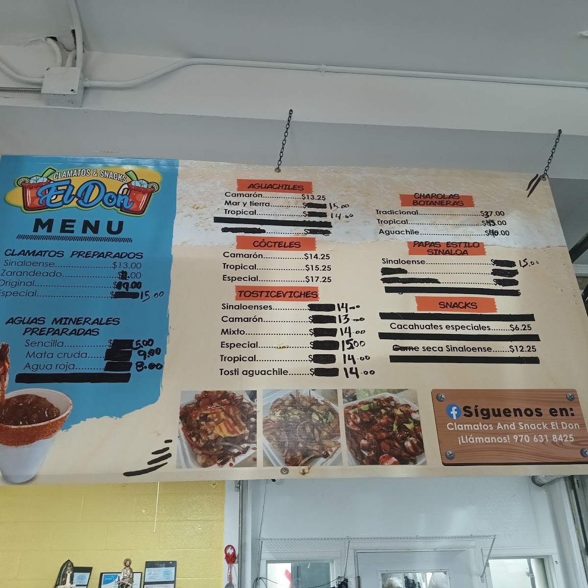 FoodTruckElDon menu board