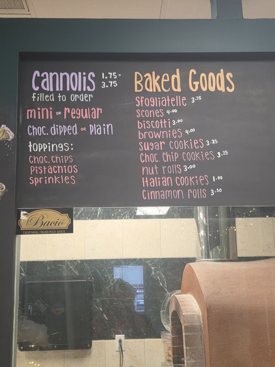 Forno Alto menu board