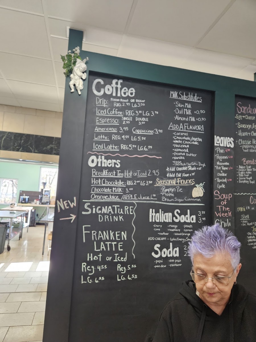 Forno Alto menu board