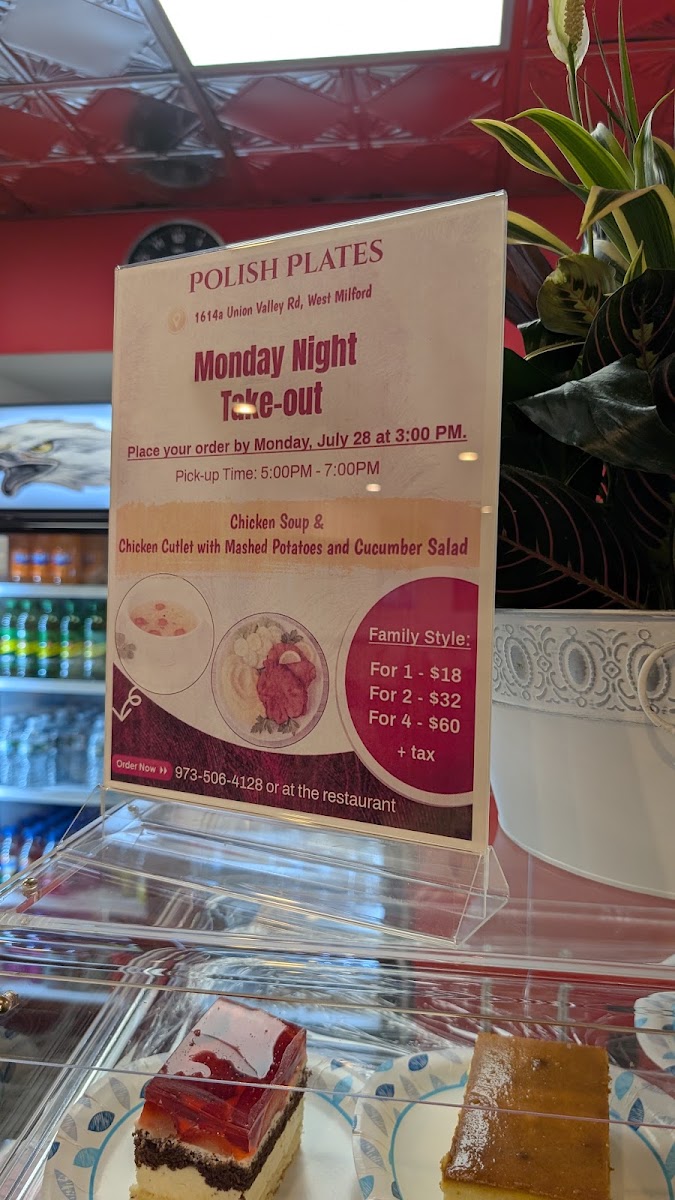 Polish Plates menu board
