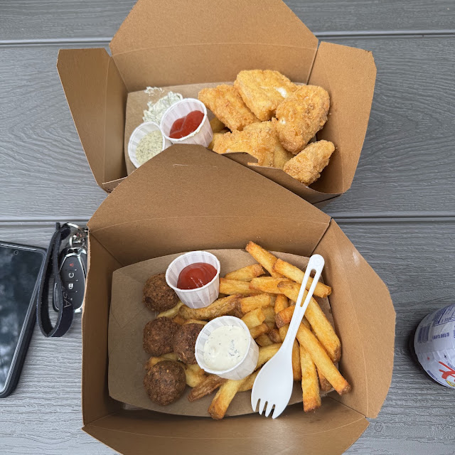 Atlantic Cod Fish and Chips and Falafel