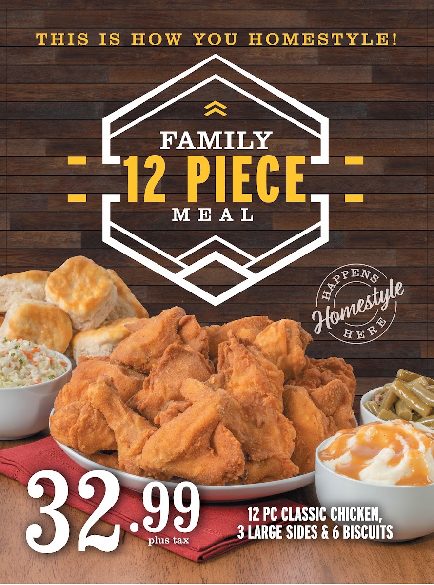 Lee's Famous Recipe Chicken menu board