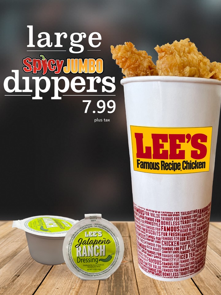 Lee's Famous Recipe Chicken menu board