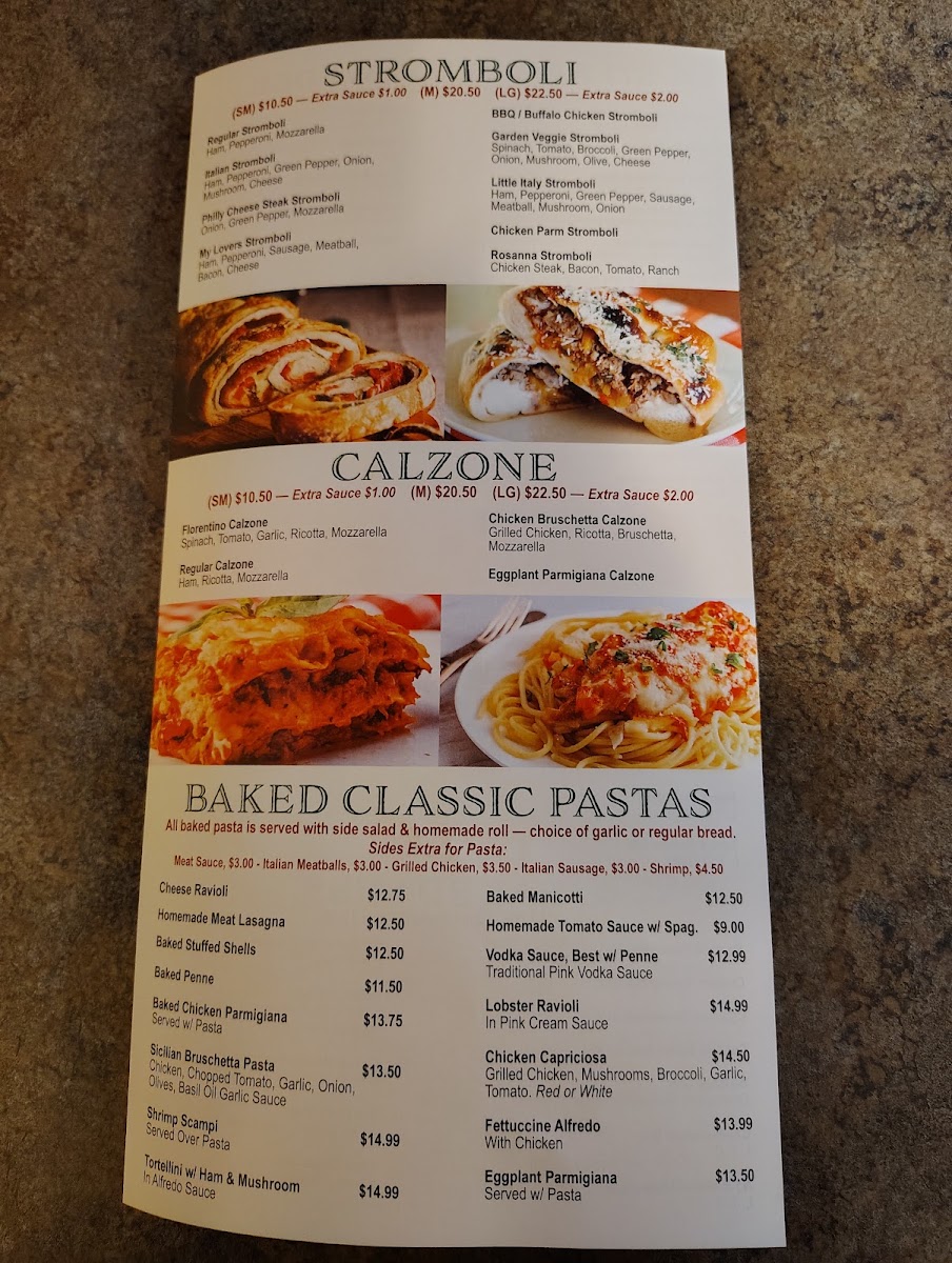 Taste Of Little Italy menu board