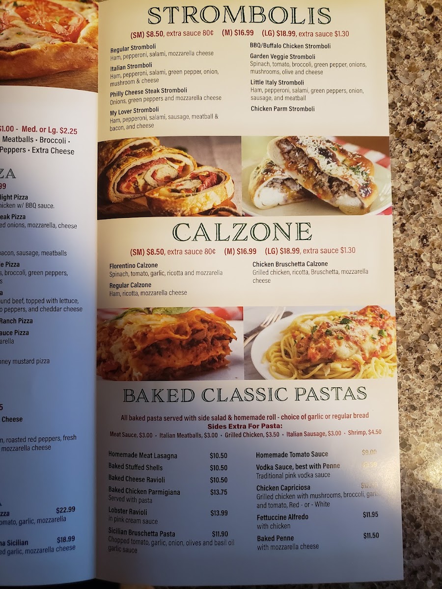 Taste Of Little Italy menu board