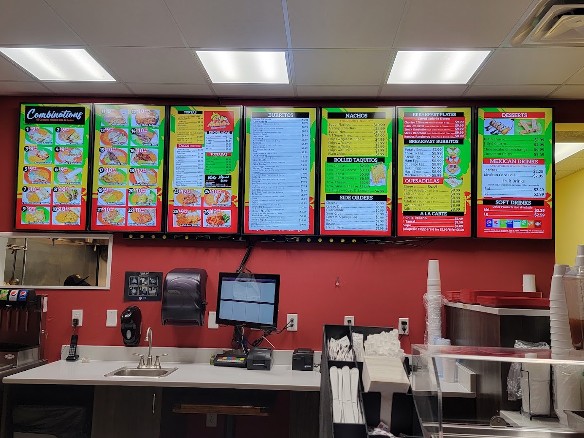 Abelardo’s Mexican Fresh menu board