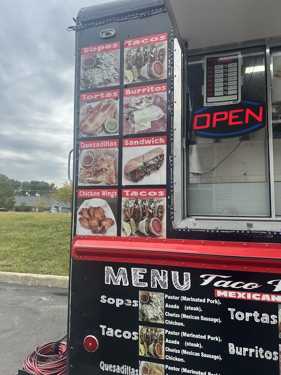 TacoWorld menu board