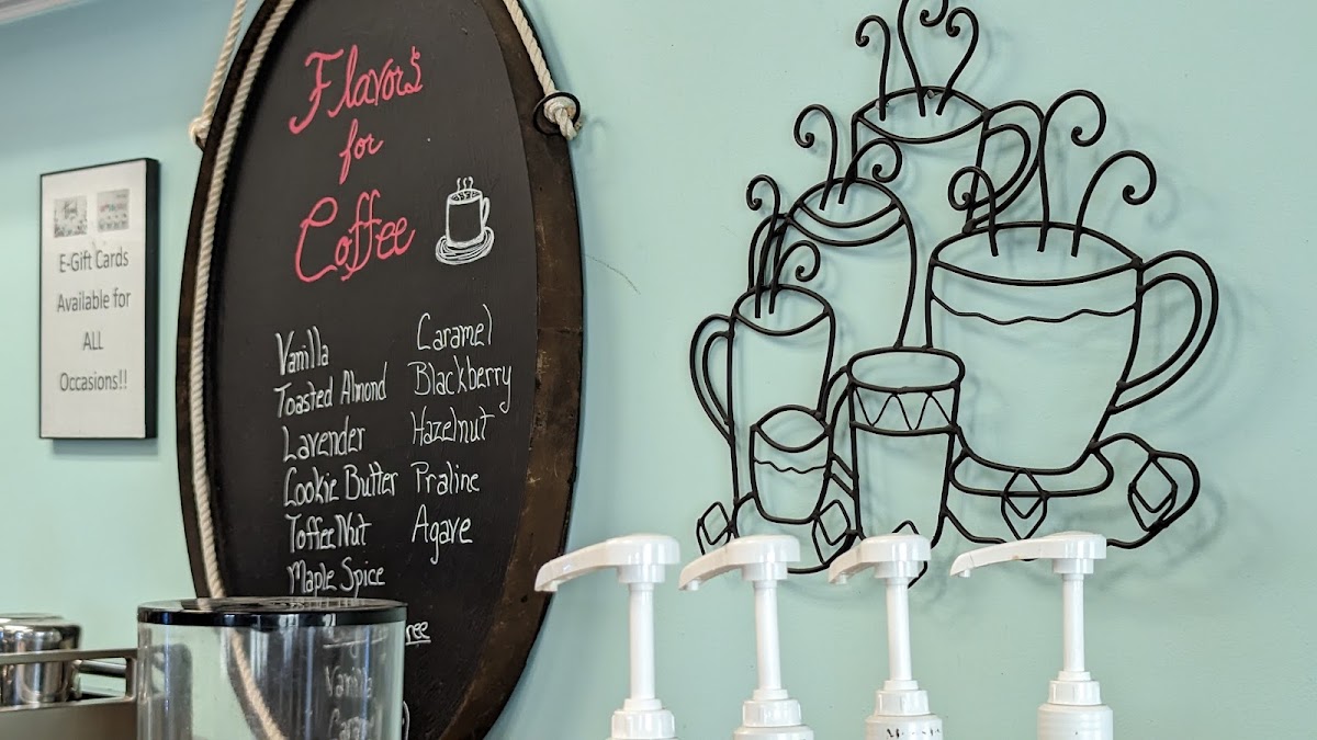 Sweet Annie's Coffee and Bakery Co. menu board