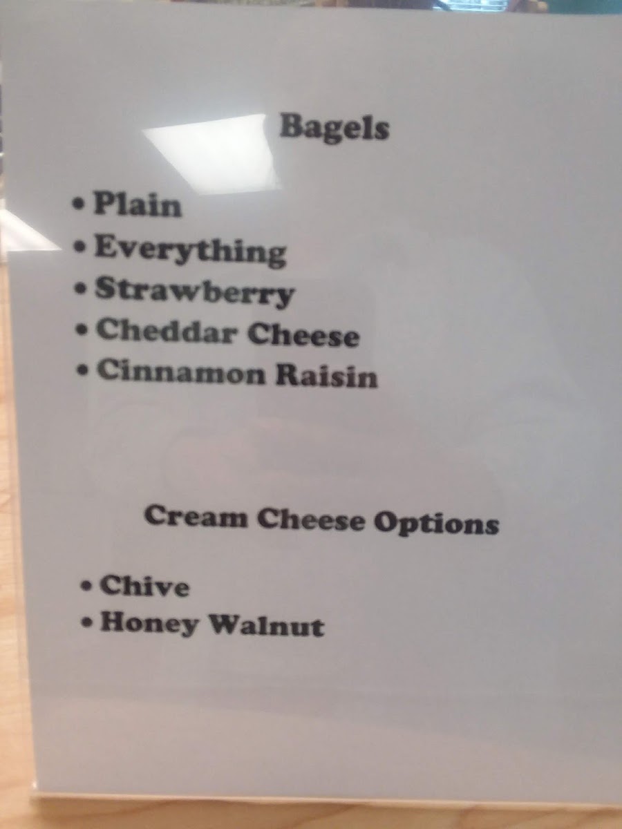 Sweet Annie's Coffee and Bakery Co. menu board