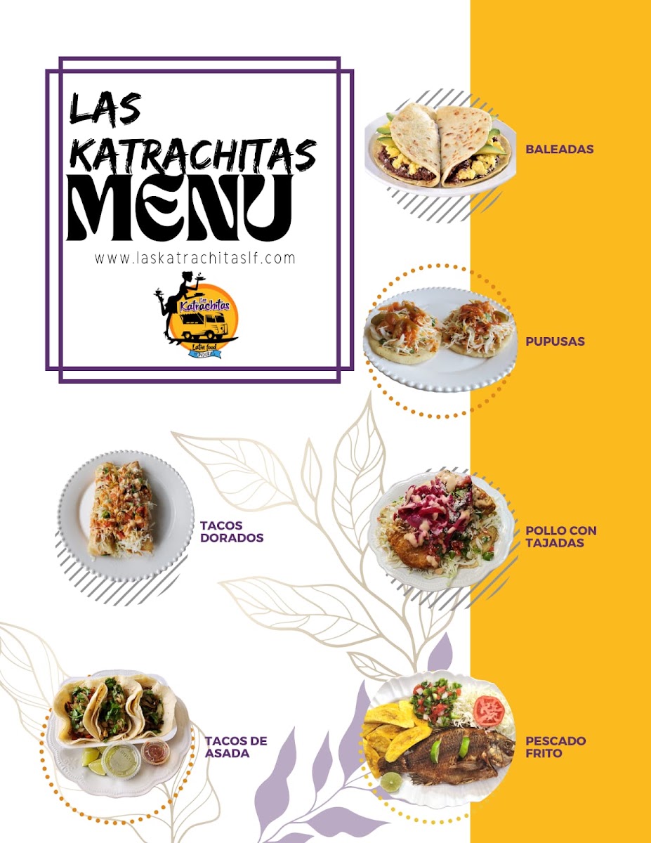 Las Katrachitas menu board