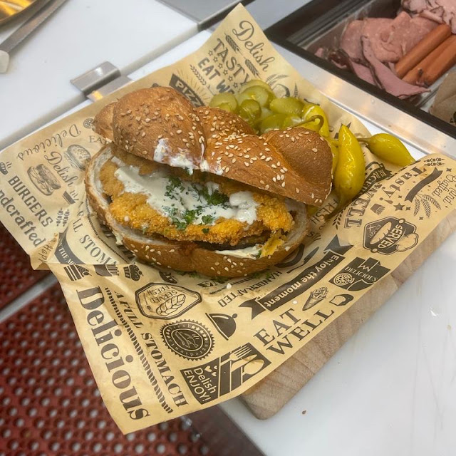 Schnitzel in Challah Bread Sandwich