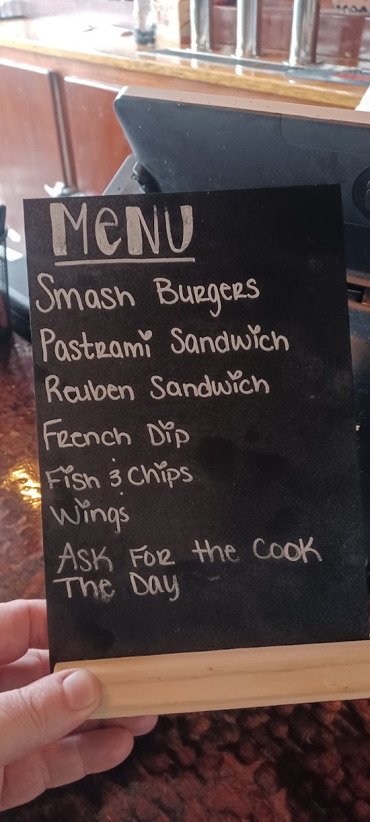 Jones Smokehouse Barbecue menu board