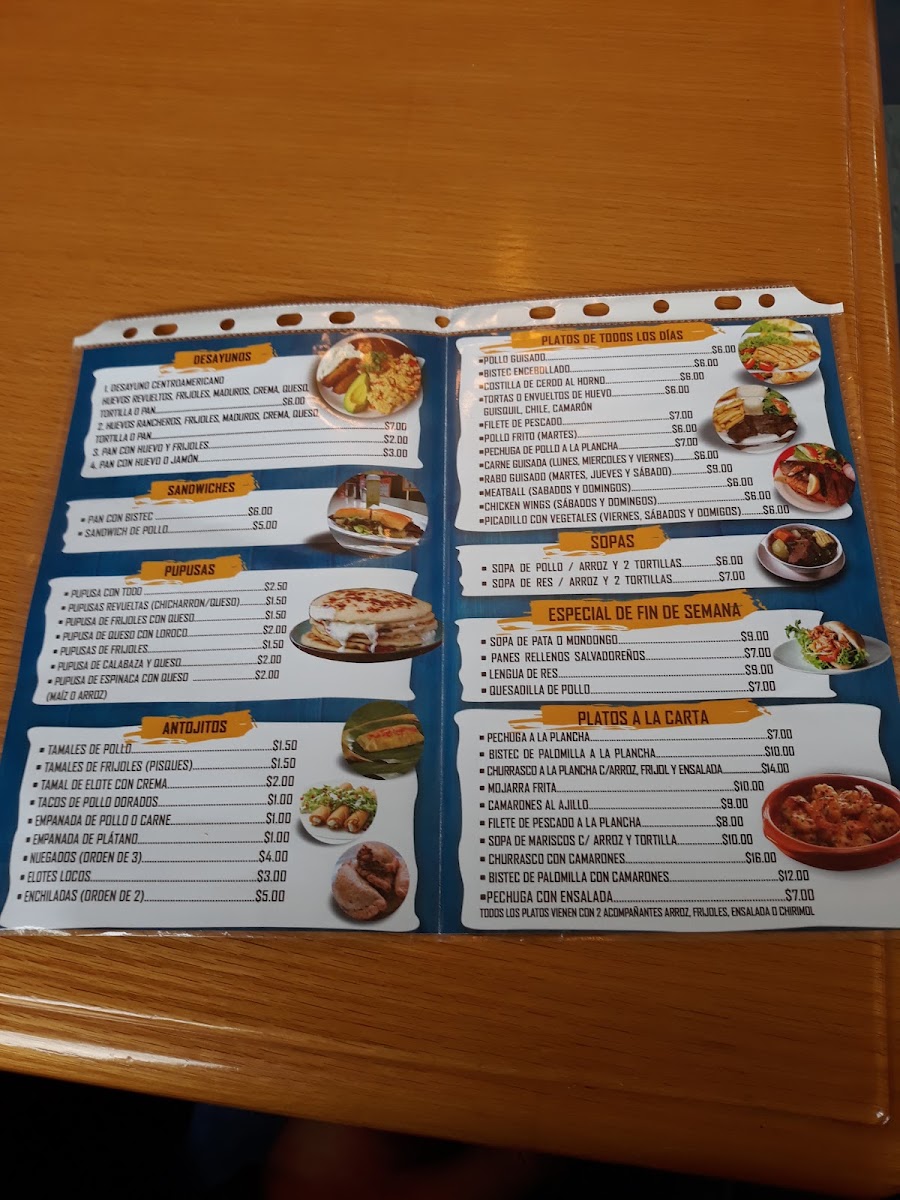 San Francisco Cafe & Restaurant menu board