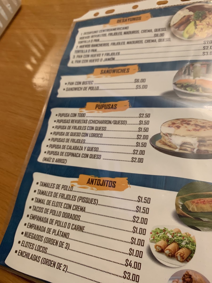 San Francisco Cafe & Restaurant menu board
