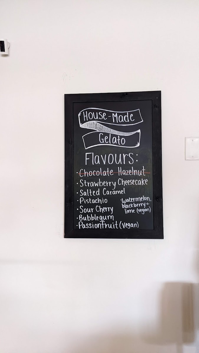 The Galley Lakeside Cafe menu board