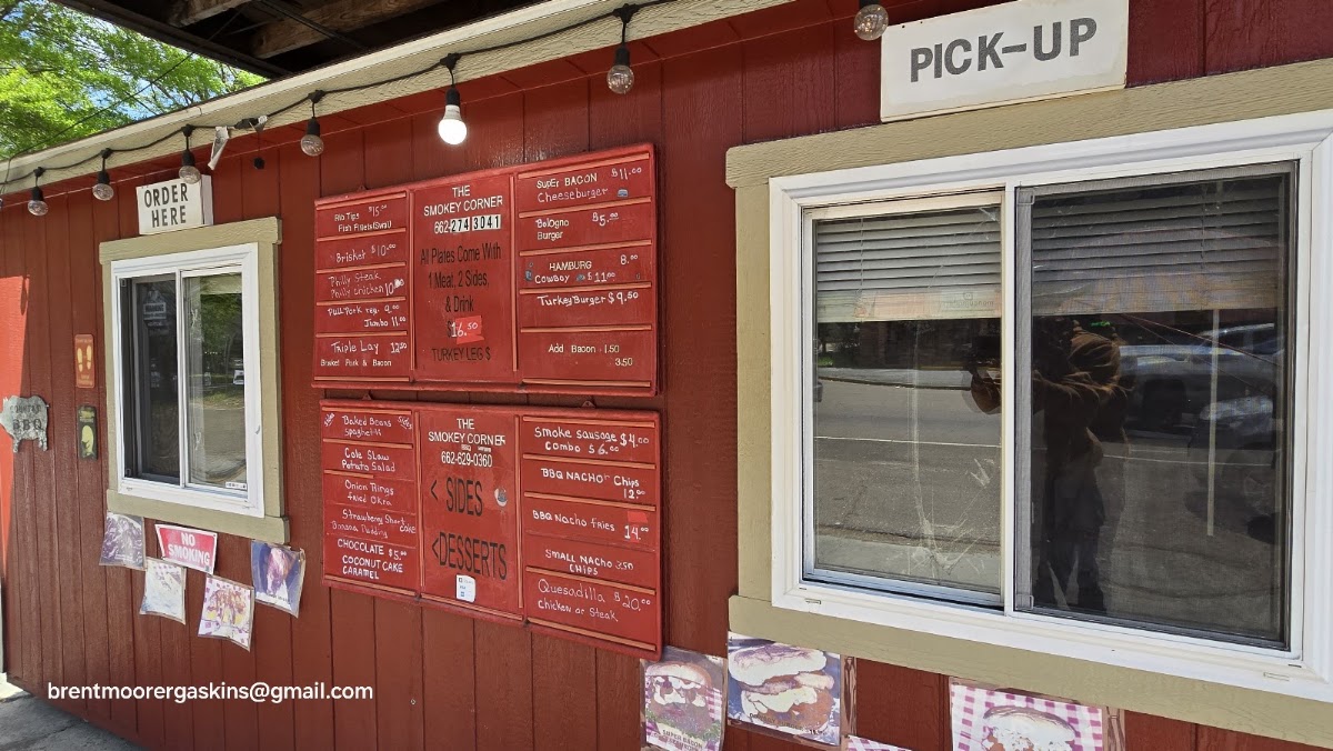 Smokey Corner menu board