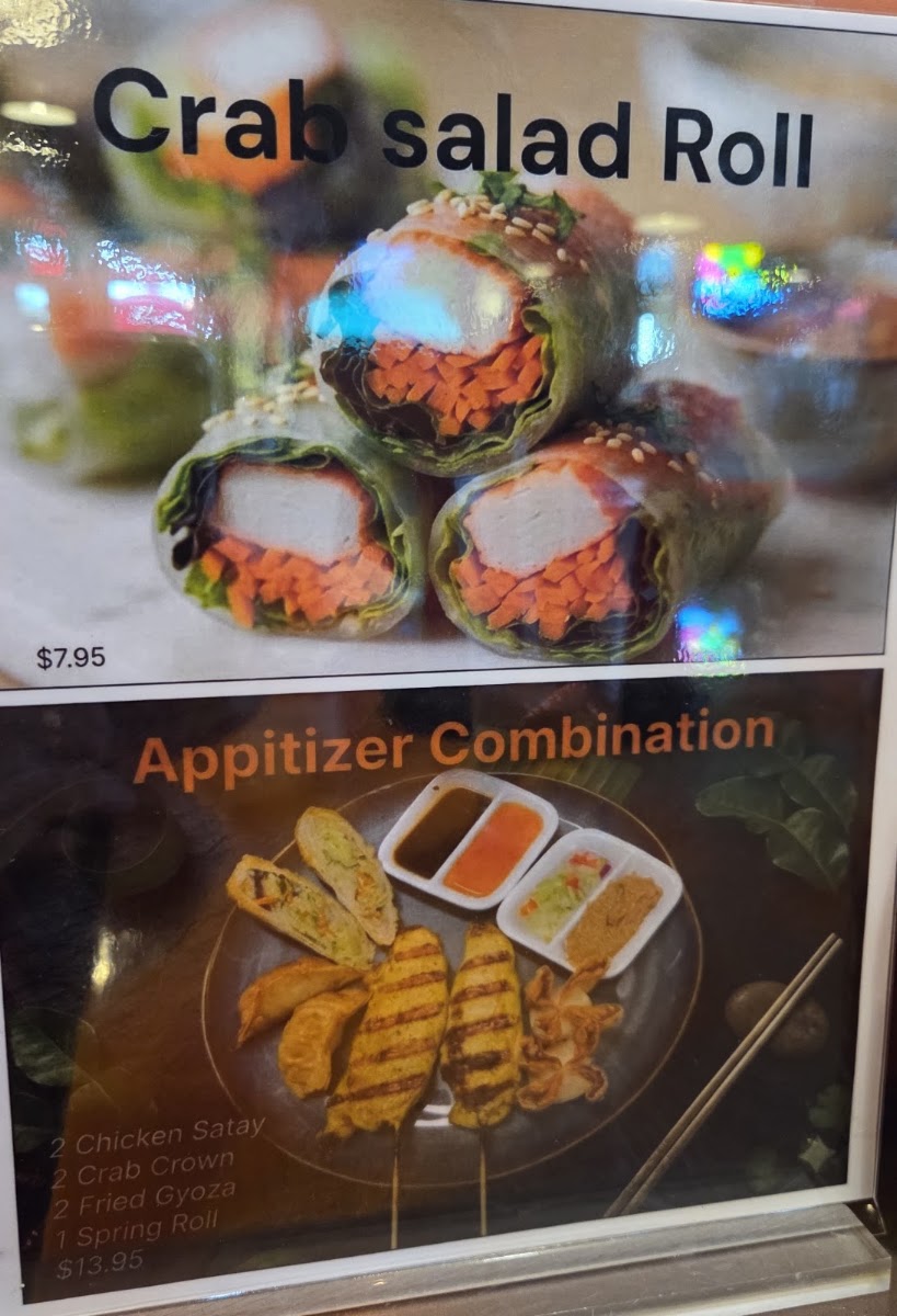 Noodle House by Royal Thai Cuisine (2 You) menu board