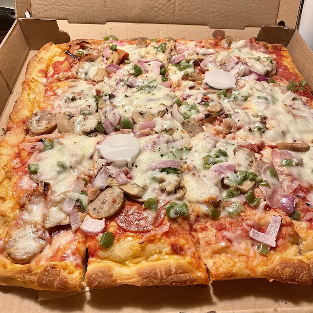 Square Sicilian the Works Pizza