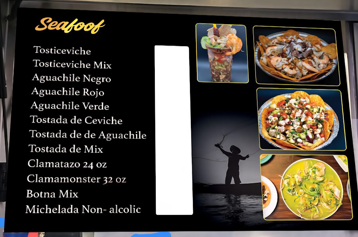 El Clamatazo menu board