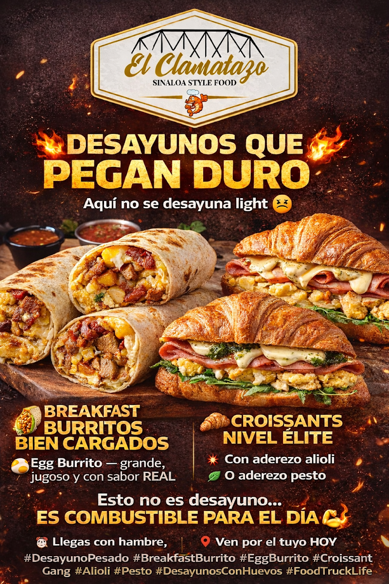 El Clamatazo menu board