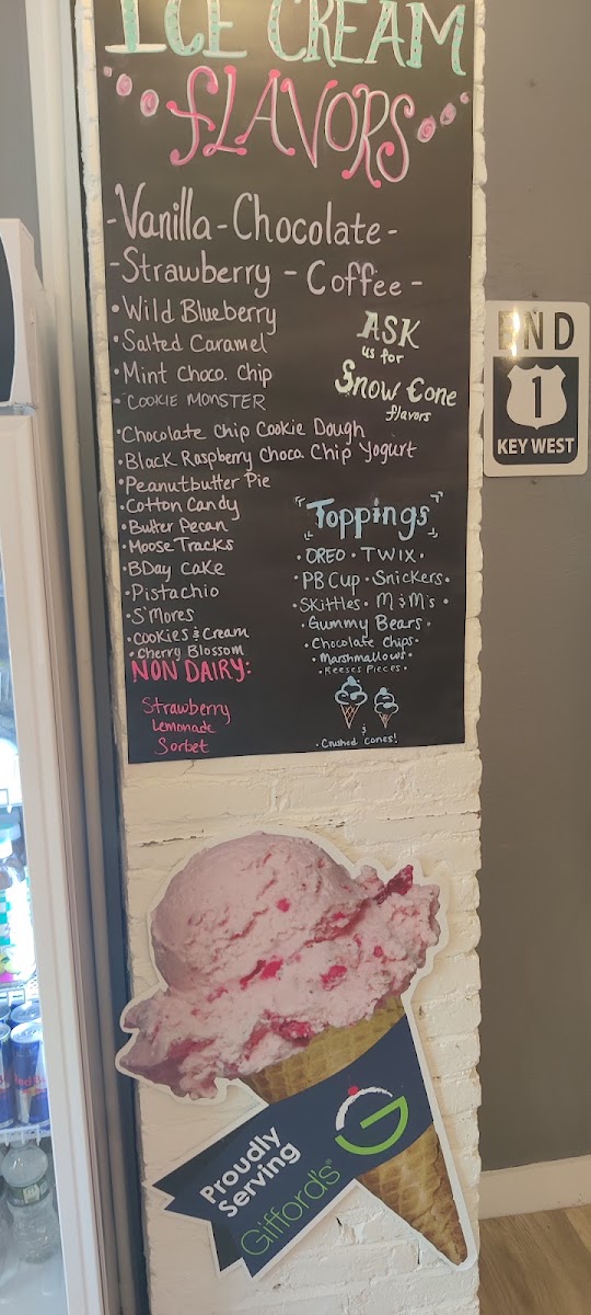 Carter & Ellie’s menu board