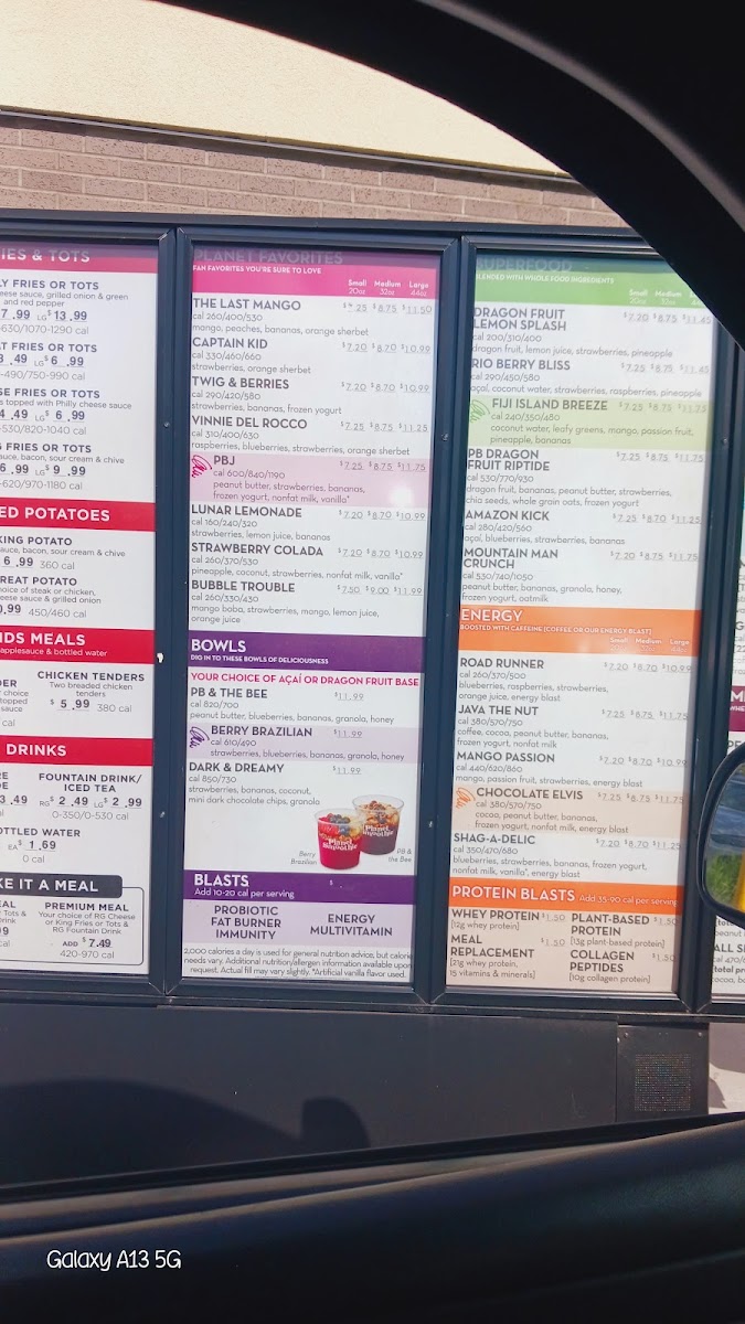 Great Steak menu board