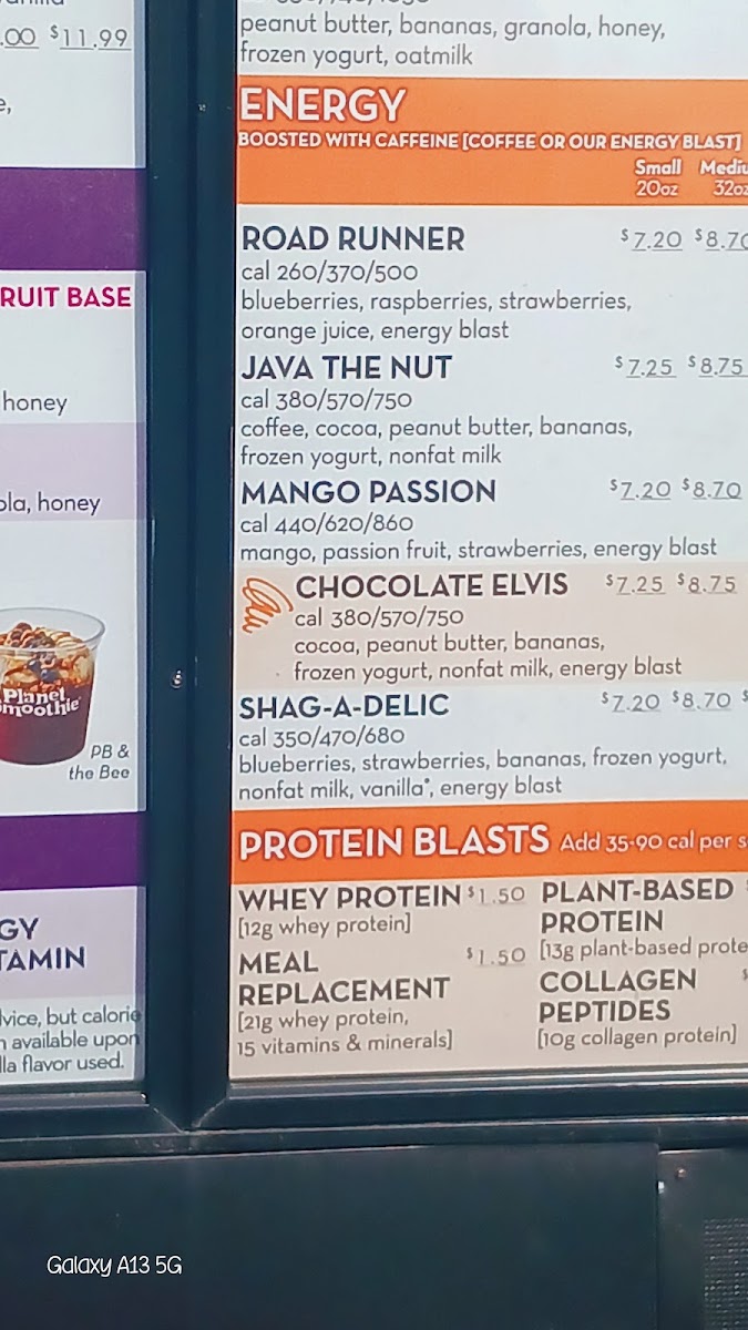 Great Steak menu board