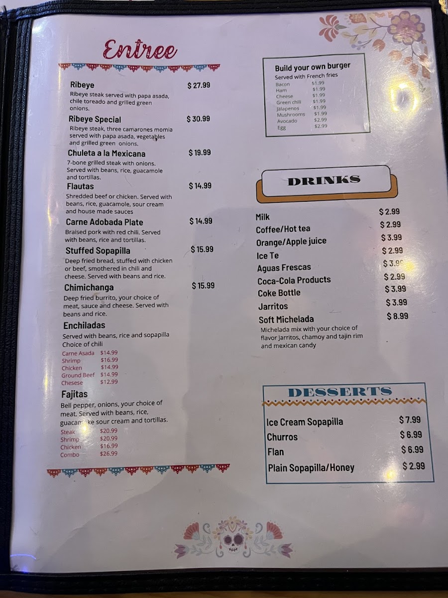 Katrina’s Restaurant menu board