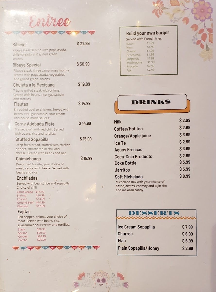Katrina’s Restaurant menu board