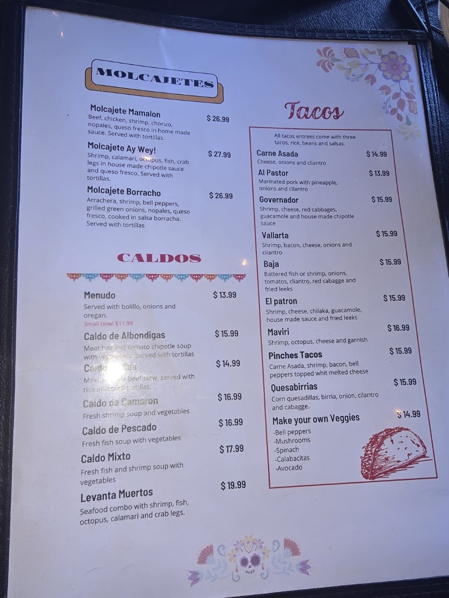 Katrina’s Restaurant menu board