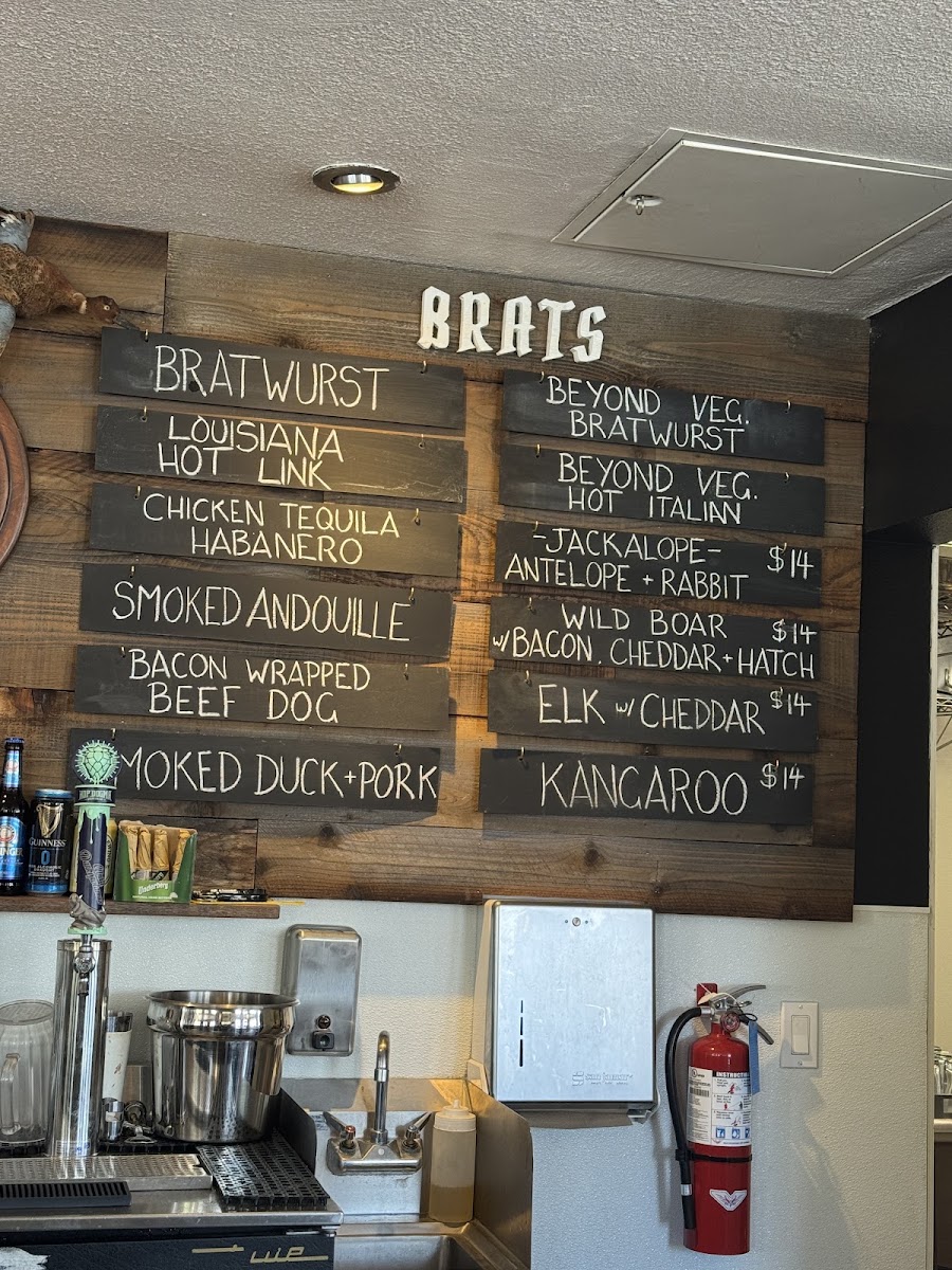 Your Mom's Haus menu board