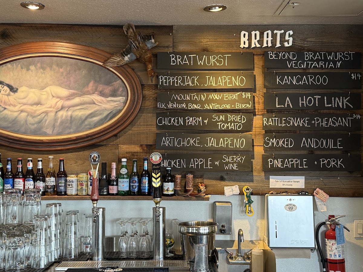 Your Mom's Haus menu board