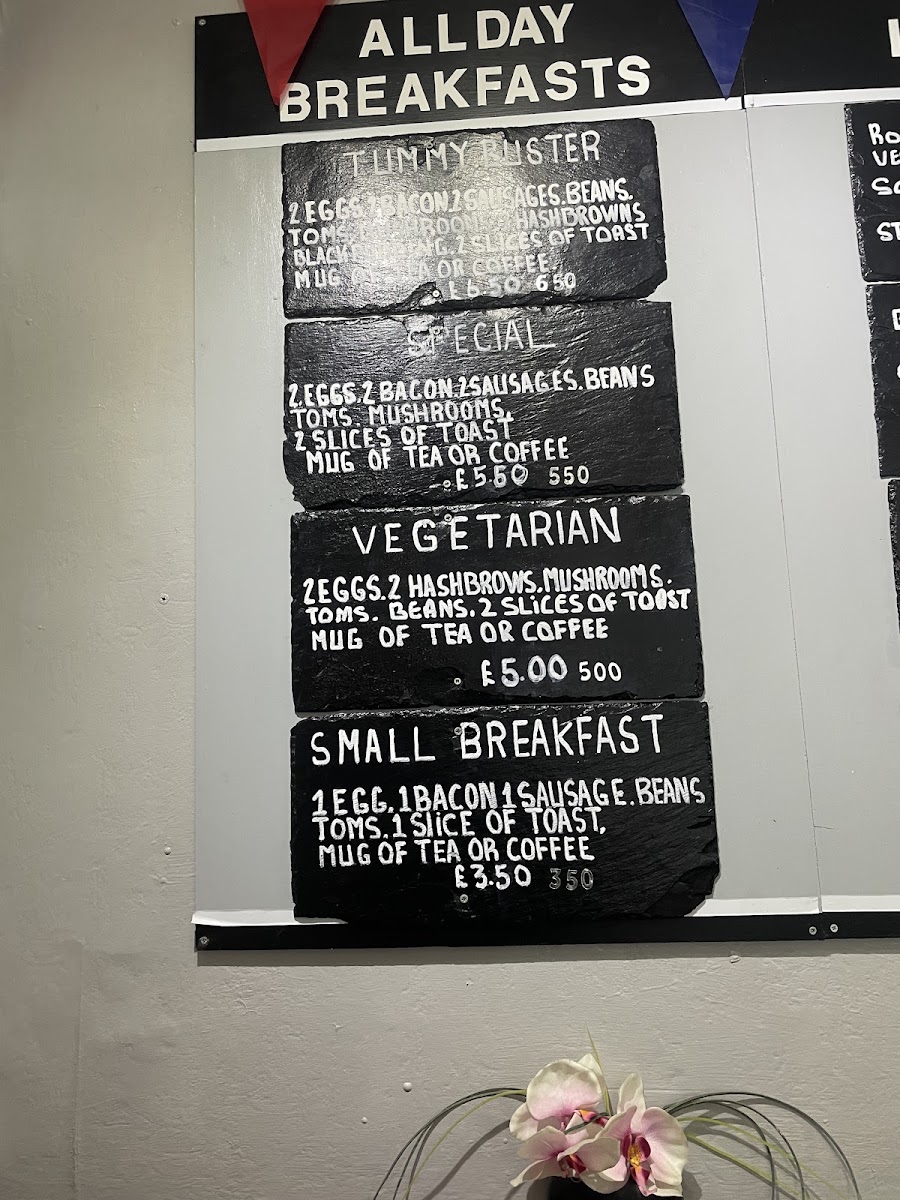 Fairways menu board