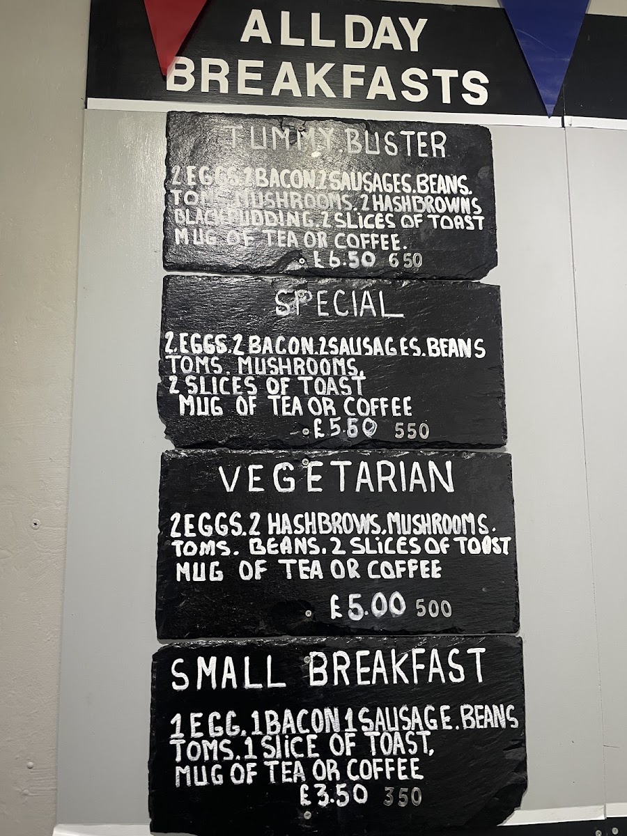 Fairways menu board