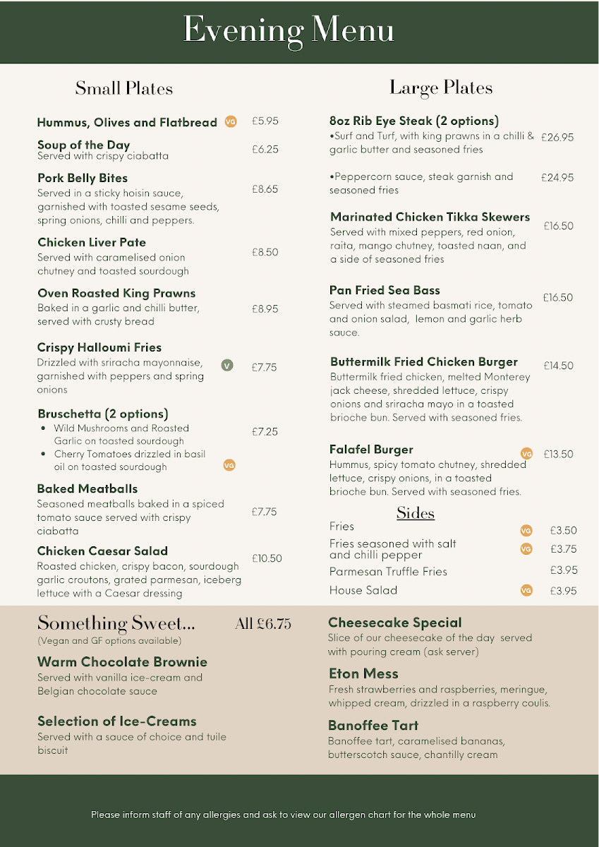 Kitchen91 menu board