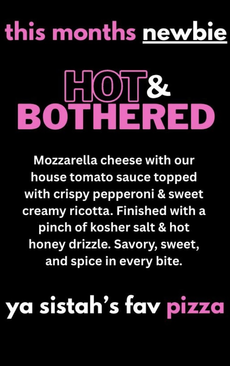 Mutz Pizzeria menu board
