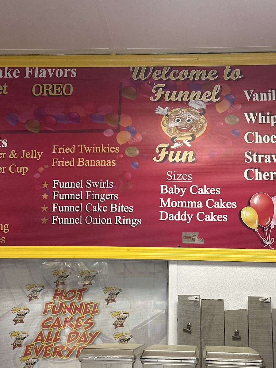 Funnel o fun menu board