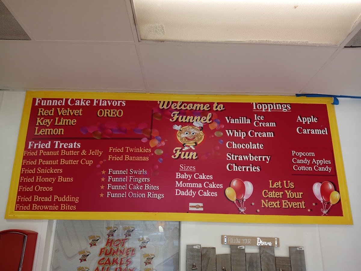 Funnel o fun menu board