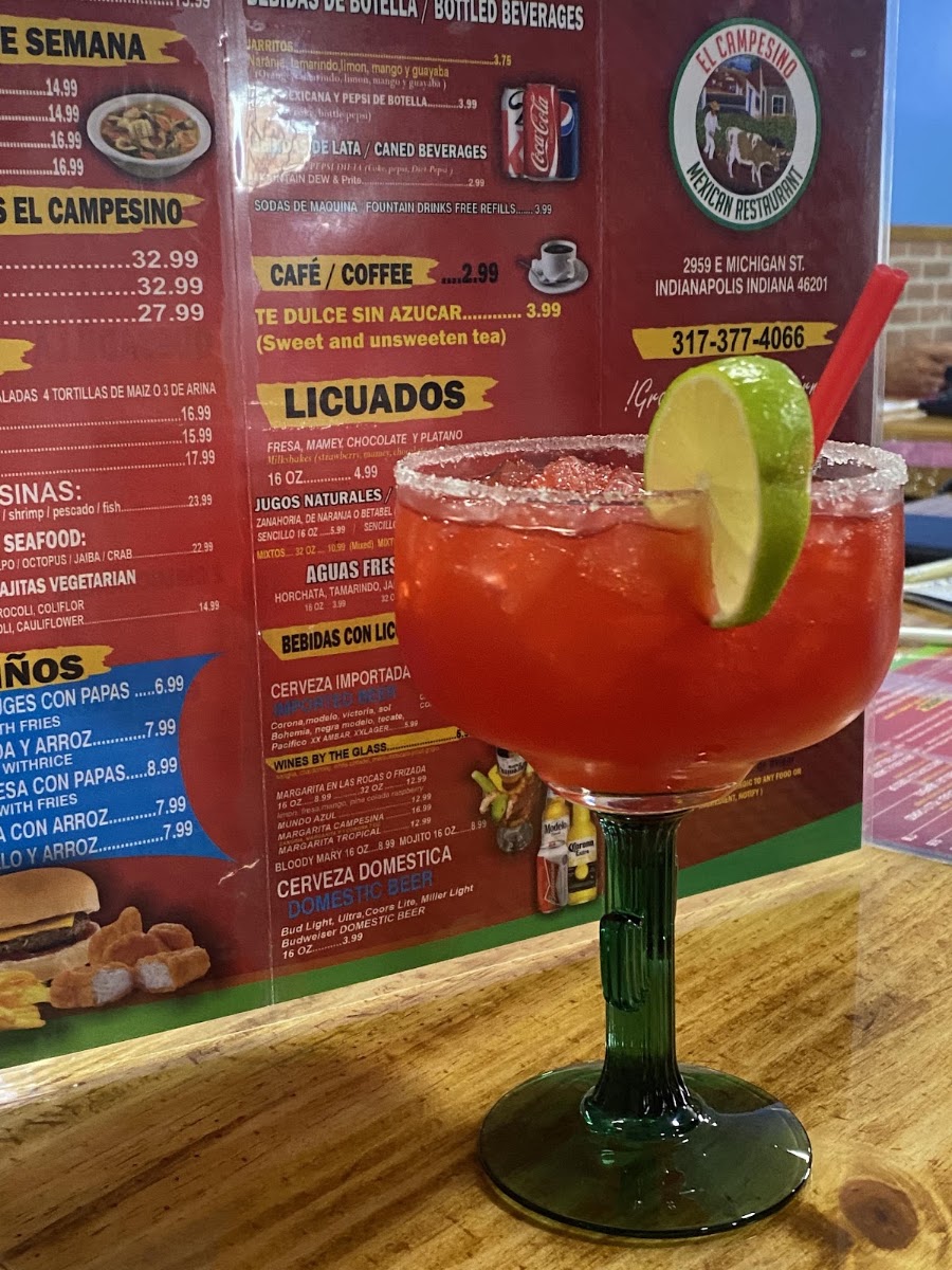 El Campesino Mexican Restaurant menu board