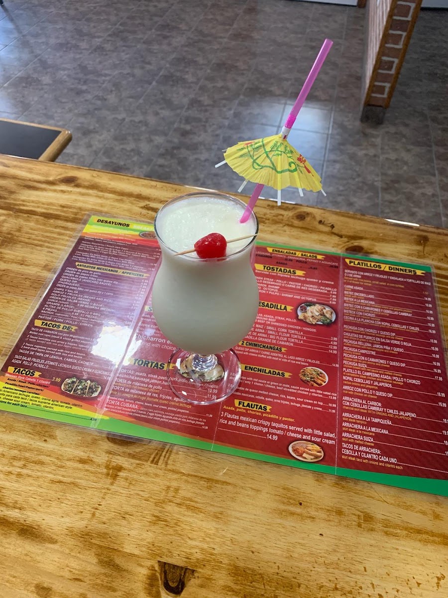 El Campesino Mexican Restaurant menu board