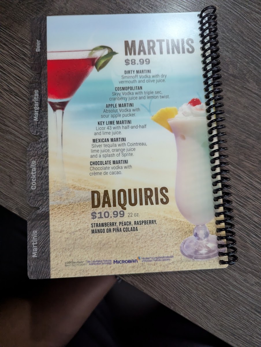 La Parrilla Mexican Grill menu board