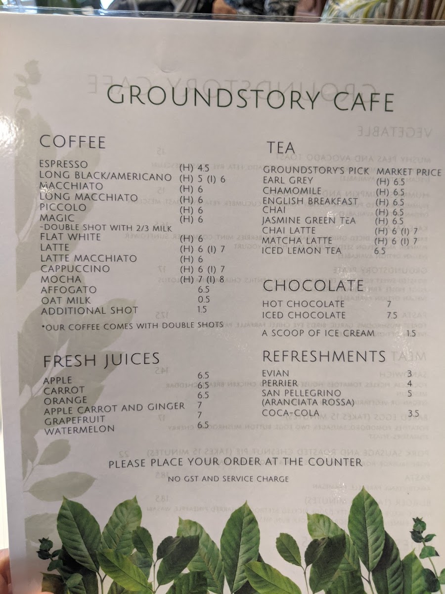 Groundstory menu board