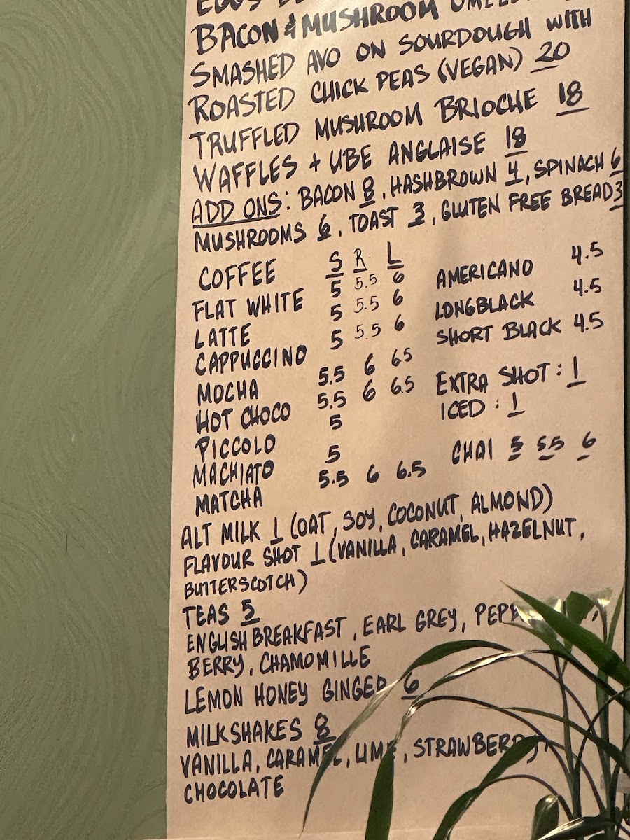 Lazy Juan menu board