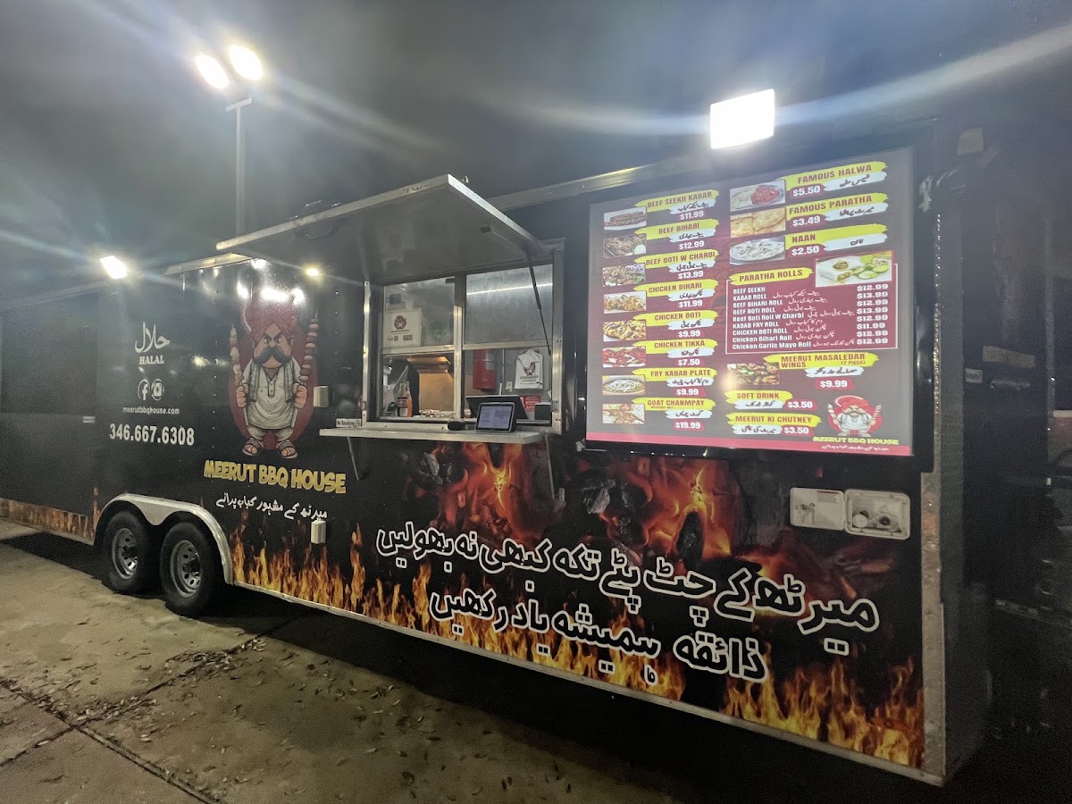 Meerut BBQ House (Food Truck) menu board