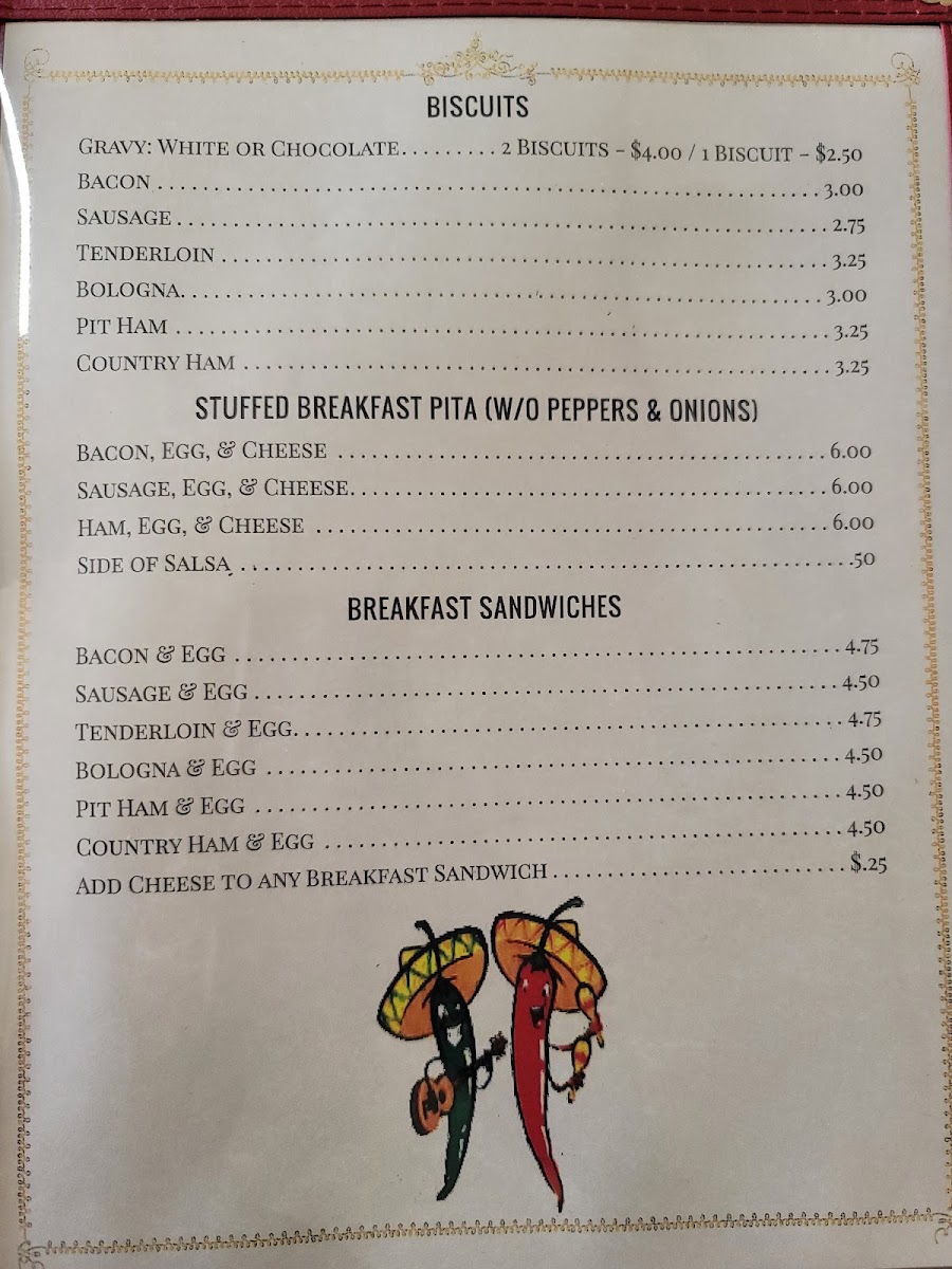 Donna's Italian Beef menu board