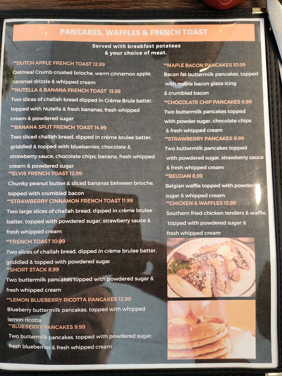 Connect Restaurant menu board