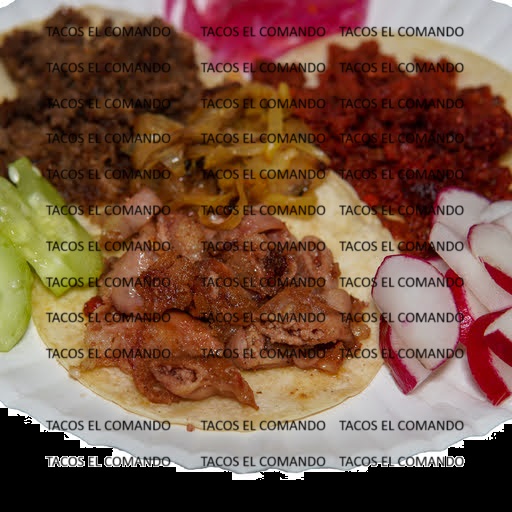 Tacos el Comando menu board