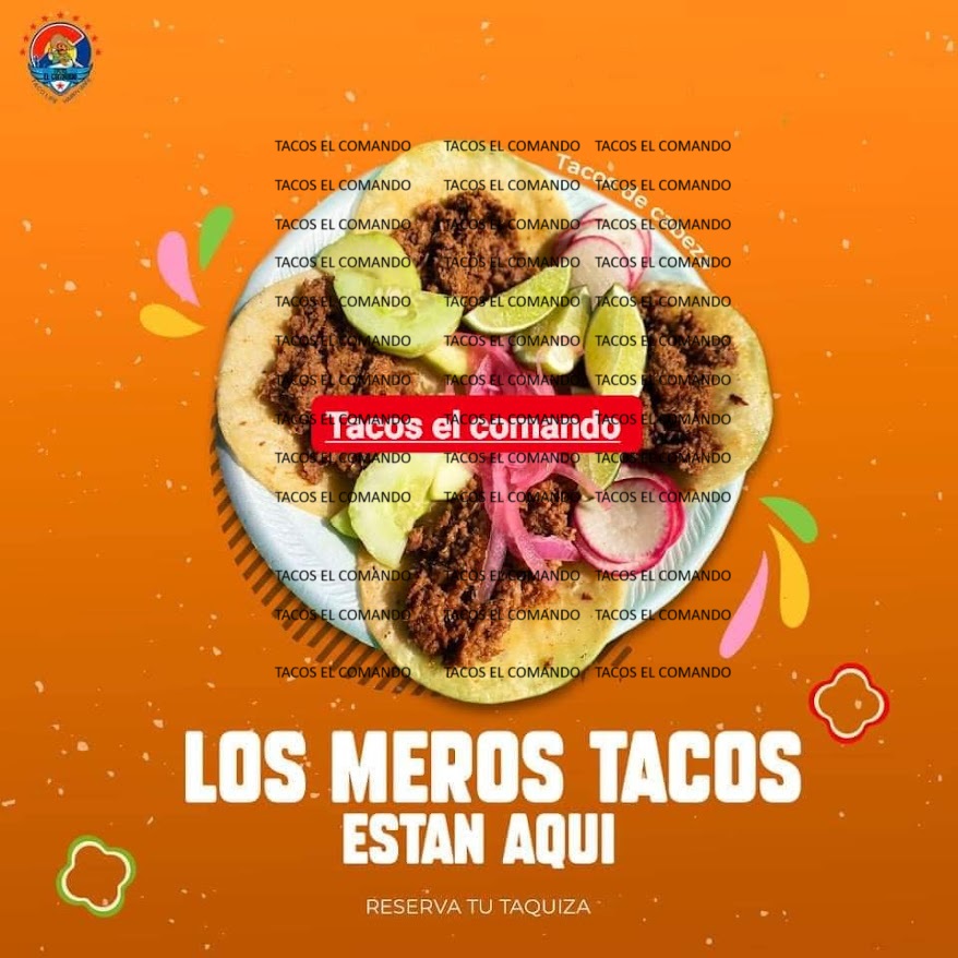Tacos el Comando menu board