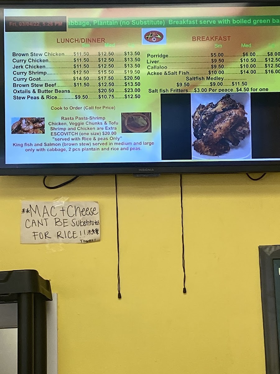 Tip Top Willow's Llc menu board