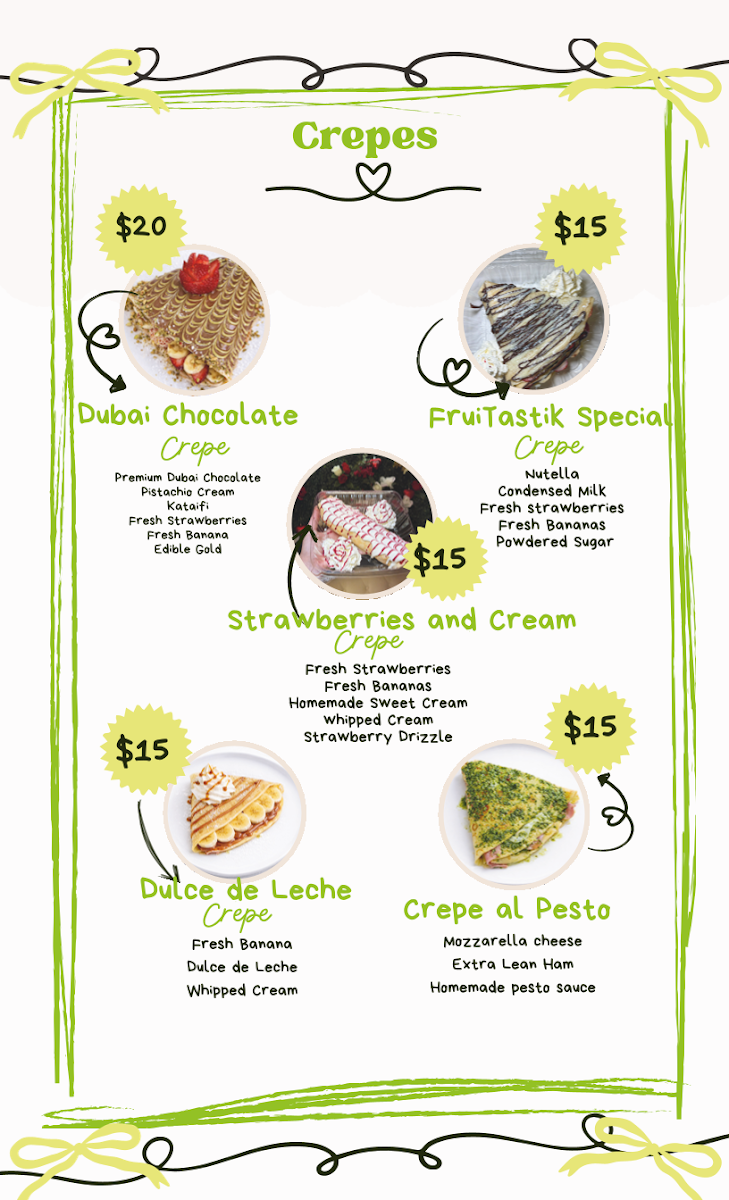 FruiTastik menu board